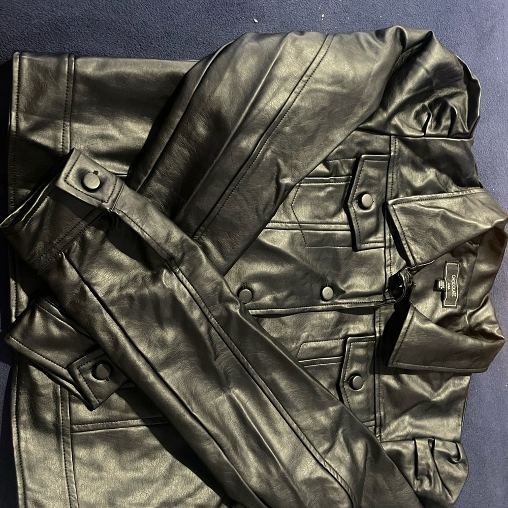 Chocolate Black Leather Jacket